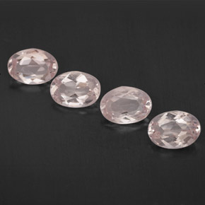 2.92 ct Pink Morganite Stone, Natural Morganite in Oval Facet Shape for Sale
