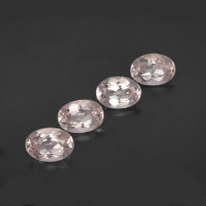 3.13 ct Pink Morganite Gemstone, Morganite Gem in Oval Facet Shape for Sale.