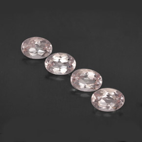 3.13 ct Pink Morganite Stone, Natural Morganite in Oval Facet Shape for Sale