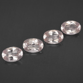 2.68 ct Pink Morganite Gemstone, Morganite Gem in Oval Facet Shape for Sale.