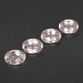 3.00 ct Pink Morganite Gemstone, Morganite Gem in Oval Facet Shape for Sale.