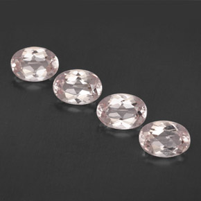 3.00 ct Pink Morganite Stone, Natural Morganite in Oval Facet Shape for Sale