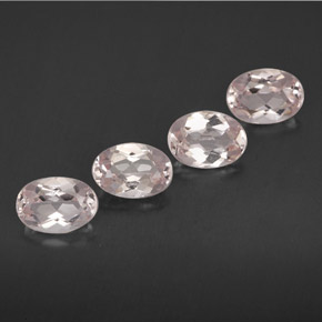 2.95 ct Pink Morganite Gemstone, Morganite Gem in Oval Facet Shape for Sale.
