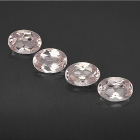 2.95 ct Pink Morganite Stone, Natural Morganite in Oval Facet Shape for Sale