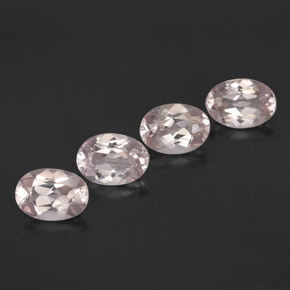 2.90 ct Pink Morganite Gemstone, Morganite Gem in Oval Facet Shape for Sale.