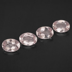 3.01 ct Pink Morganite Gemstone, Morganite Gem in Oval Facet Shape for Sale.