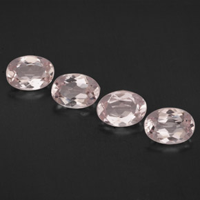 3.01 ct Pink Morganite Stone, Natural Morganite in Oval Facet Shape for Sale