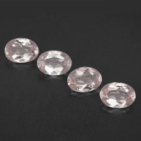 2.93 ct Pink Morganite Stone, Natural Morganite in Oval Facet Shape for Sale