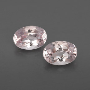 1.57 ct Pink Morganite Gemstone, Morganite Gem in Oval Facet Shape for Sale.