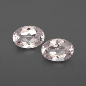 1.45 ct Pink Morganite Gemstone, Morganite Gem in Oval Facet Shape for Sale.