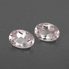 1.45 ct Pink Morganite Stone, Natural Morganite in Oval Facet Shape for Sale