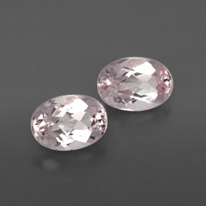 1.66 ct Pink Morganite Stone, Natural Morganite in Oval Facet Shape for Sale