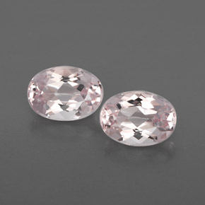 1.73 ct Pink Morganite Gemstone, Morganite Gem in Oval Facet Shape for Sale.