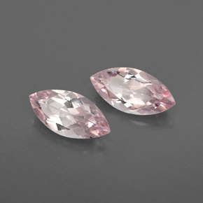 1.86 ct Pink Morganite Stone, Natural Morganite in Marquise Facet Shape for Sale