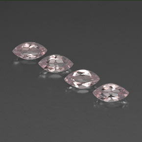 2.13 ctw Pink Morganite Gemstones, Morganite Gems in Marquise Facet Shape for Sale.