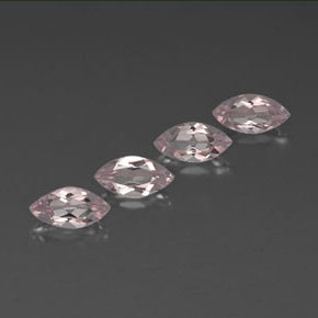 2.13 ctw Pink Morganite Stones, Natural Morganite in Marquise Facet Shape for Sale