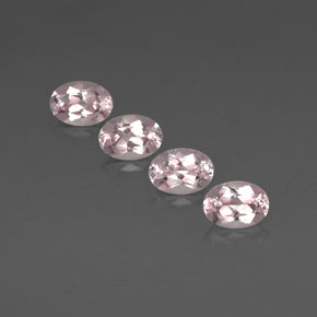 3.20 ct Pink Morganite Gemstone, Morganite Gem in Oval Facet Shape for Sale.