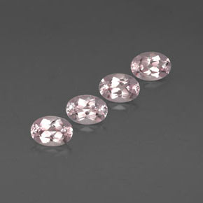 3.20 ct Pink Morganite Stone, Natural Morganite in Oval Facet Shape for Sale