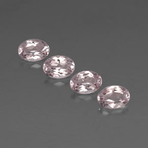3.12 ct Pink Morganite Gemstone, Morganite Gem in Oval Facet Shape for Sale.