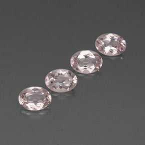 2.92 ct Pink Morganite Stone, Natural Morganite in Oval Facet Shape for Sale