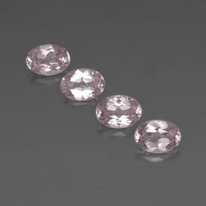 3.05 ct Pink Morganite Gemstone, Morganite Gem in Oval Facet Shape for Sale.