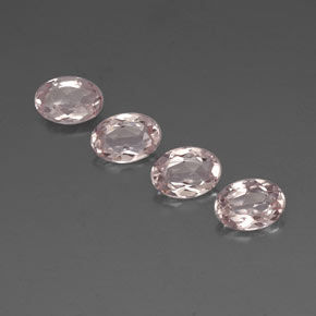 2.78 ct Pink Morganite Gemstone, Morganite Gem in Oval Facet Shape for Sale.