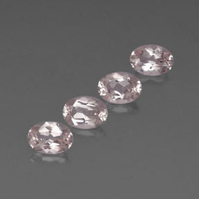 2.98 ct Pink Morganite Stone, Natural Morganite in Oval Facet Shape for Sale
