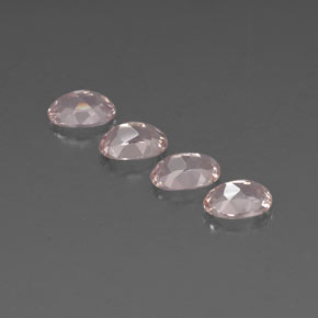 Morganite Gemstone in 7 x 5 mm (calibrated) Size for Sale, Morganite Stone in Light Pink Color