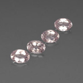 2.96 ct Pink Morganite Stone, Natural Morganite in Oval Facet Shape for Sale