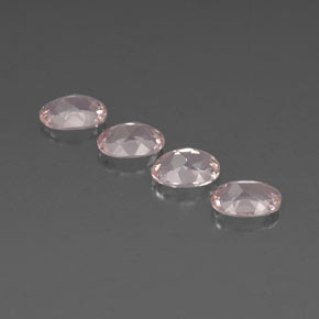 Morganite Gemstone in 7 x 5 mm (calibrated) Size for Sale, Morganite Stone in Light Pink Color