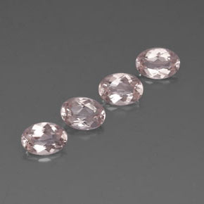 2.96 ct Pink Morganite Stone, Natural Morganite in Oval Facet Shape for Sale