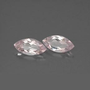 0.99 ct Pink Morganite Stone, Natural Morganite in Marquise Facet Shape for Sale