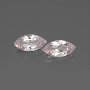 1.08 ct Pink Morganite Gemstone, Morganite Gem in Marquise Facet Shape for Sale.