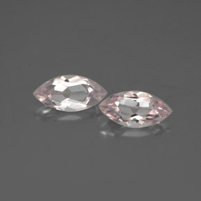 0.97 ct Pink Morganite Gemstone, Morganite Gem in Marquise Facet Shape for Sale.