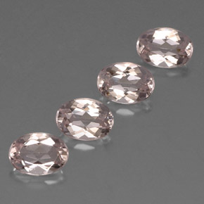 3.11 ct Pink Morganite Gemstone, Morganite Gem in Oval Facet Shape for Sale.