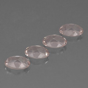 Morganite Gemstone in 7 x 5 mm (calibrated) Size for Sale, Morganite Stone in Light Pink Color