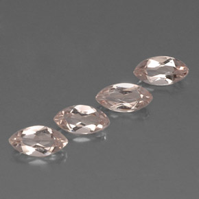 2.06 ct Pink Morganite Gemstone, Morganite Gem in Marquise Facet Shape for Sale.
