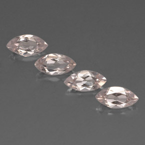 2.06 ct Pink Morganite Stone, Natural Morganite in Marquise Facet Shape for Sale