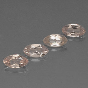2.36 ct Pink Morganite Gemstone, Morganite Gem in Marquise Facet Shape for Sale.