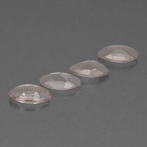 Morganite Gemstone in 8 x 4 mm (calibrated) Size for Sale, Morganite Stone in Light Pink Color