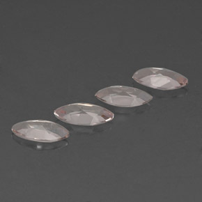 Morganite Gemstone in 8 x 4 mm (calibrated) Size for Sale, Morganite Stone in Light Pink Color