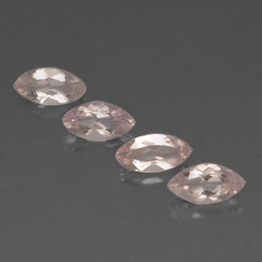 2.11 ctw Pink Morganite Stones, Natural Morganite in Marquise Facet Shape for Sale