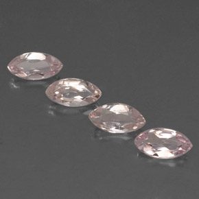 2.04 ctw Pink Morganite Stones, Natural Morganite in Marquise Facet Shape for Sale