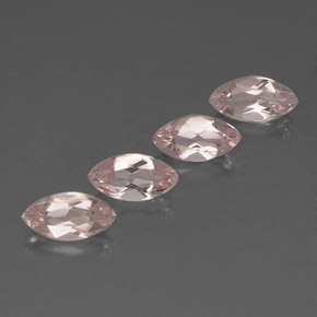 2.26 ct Pink Morganite Gemstone, Morganite Gem in Marquise Facet Shape for Sale.