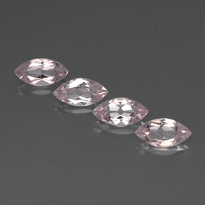 2.25 ct Pink Morganite Gemstone, Morganite Gem in Marquise Facet Shape for Sale.