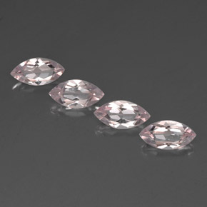 2.14 ct Pink Morganite Gemstone, Morganite Gem in Marquise Facet Shape for Sale.