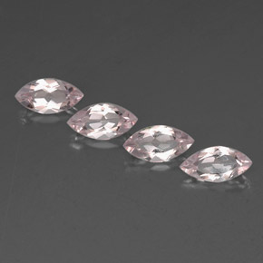 2.02 ct Pink Morganite Gemstone, Morganite Gem in Marquise Facet Shape for Sale.
