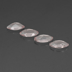 Morganite Gemstone in 8 x 4 mm (calibrated) Size for Sale, Morganite Stone in Light Pink Color