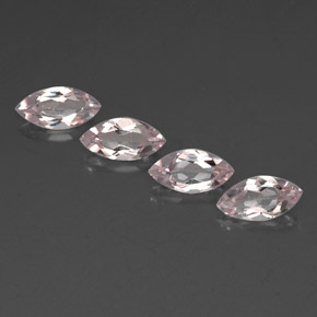 2.06 ct Pink Morganite Gemstone, Morganite Gem in Marquise Facet Shape for Sale.