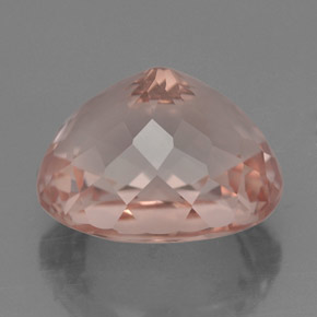 Morganite Gemstone in 11.5 x 10 mm Size for Sale, Morganite Stone in Salmon Color